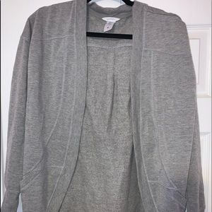 grey sporty cardigan